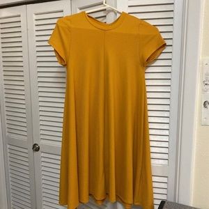 Yellow Shirt Dress